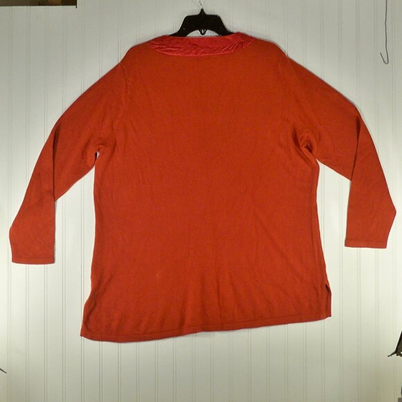 Basic Editions, Red Long Sleeve *Shirt, 1X - Picture 3 of 7